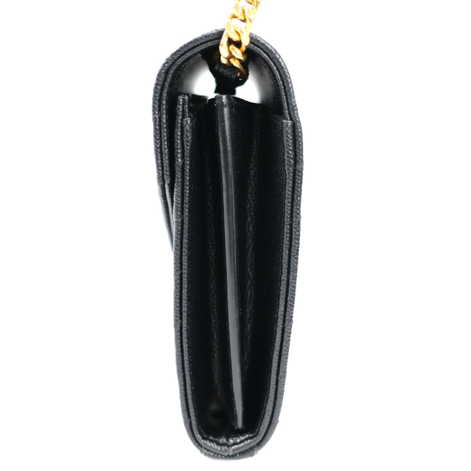 SAINT LAURENT 377828 BOW01 CASSANDRE WALLET ON CHAIN