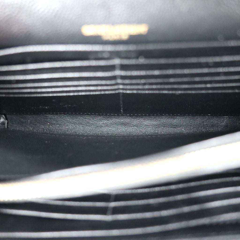 SAINT LAURENT 377828 BOW01 CASSANDRE WALLET ON CHAIN