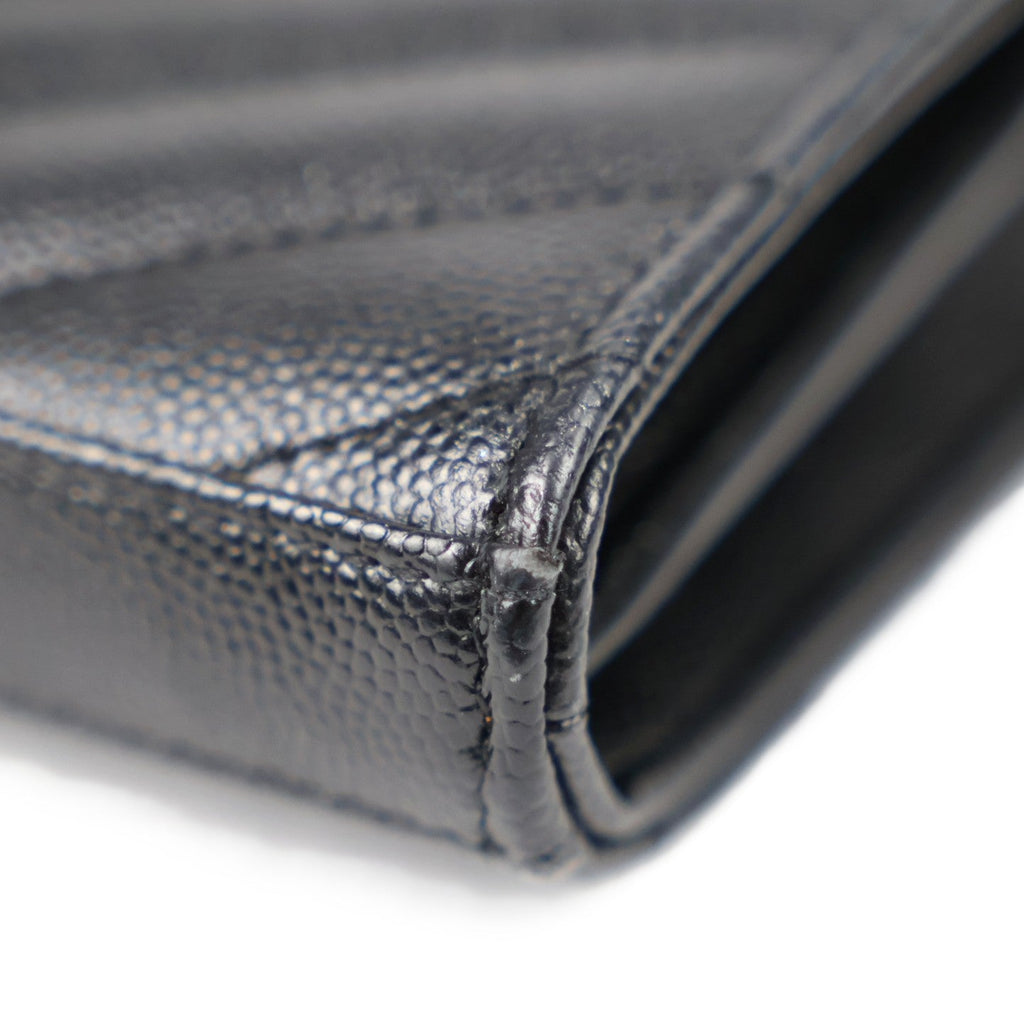 SAINT LAURENT 377828 BOW01 CASSANDRE WALLET ON CHAIN