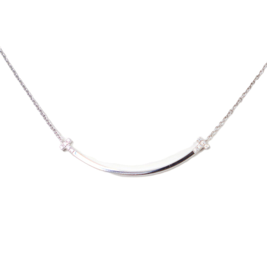 TIFFANY & Co. 74957064 T Smile Small Necklace