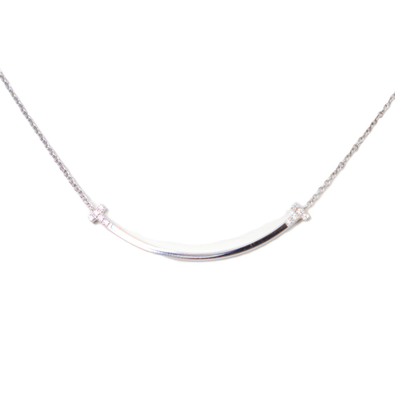 TIFFANY & Co. 74957064 T Smile Small Necklace