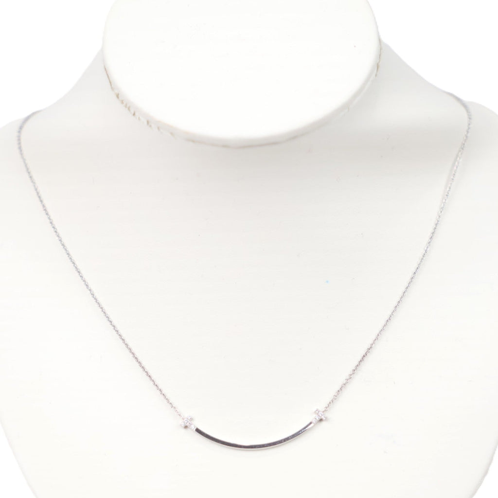 TIFFANY & Co. 74957064 T Smile Small Necklace