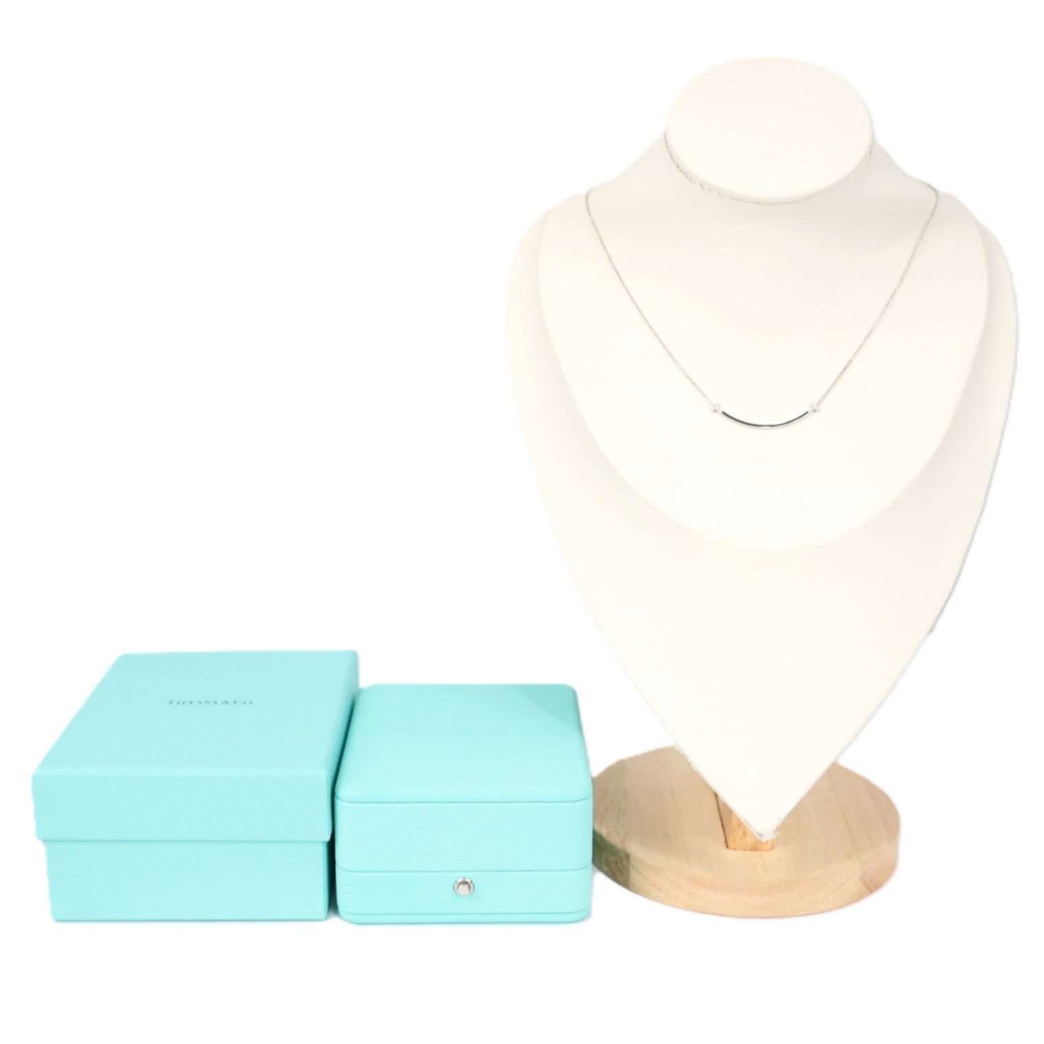 TIFFANY & Co. 74957064 T Smile Small Necklace