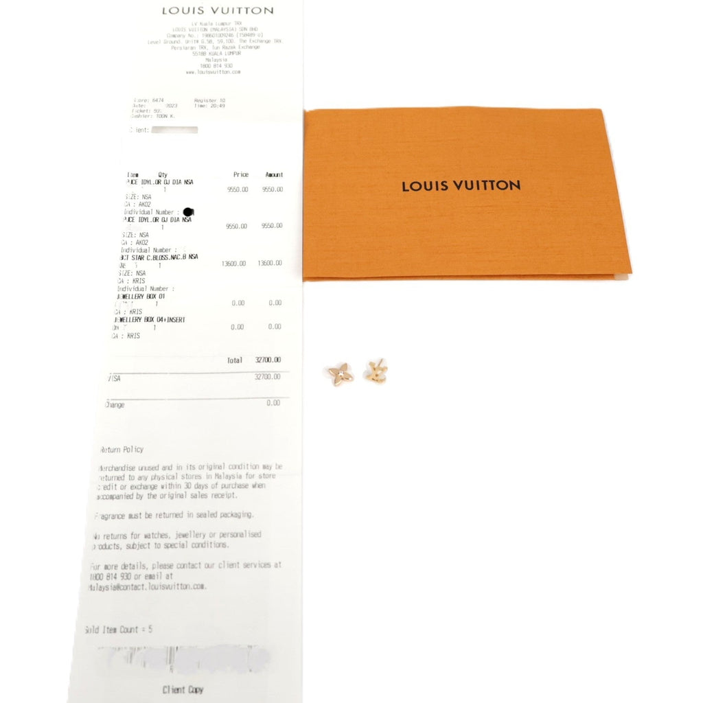 LOUIS VUITTON Q06172 Idylle Blossom Reversible Single Earring