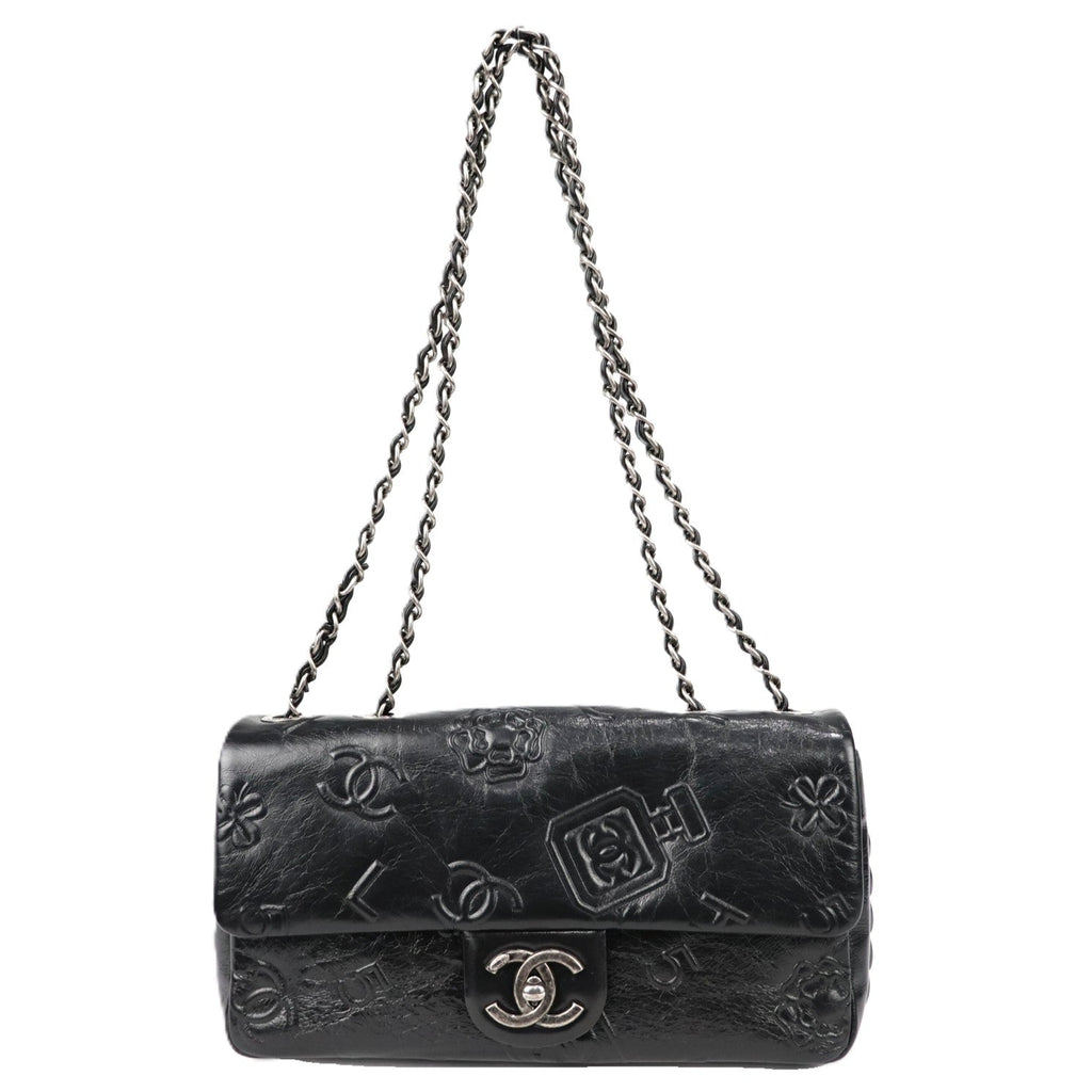CHANEL 92243 METALLIC SYMBOLS SHOULER BAG