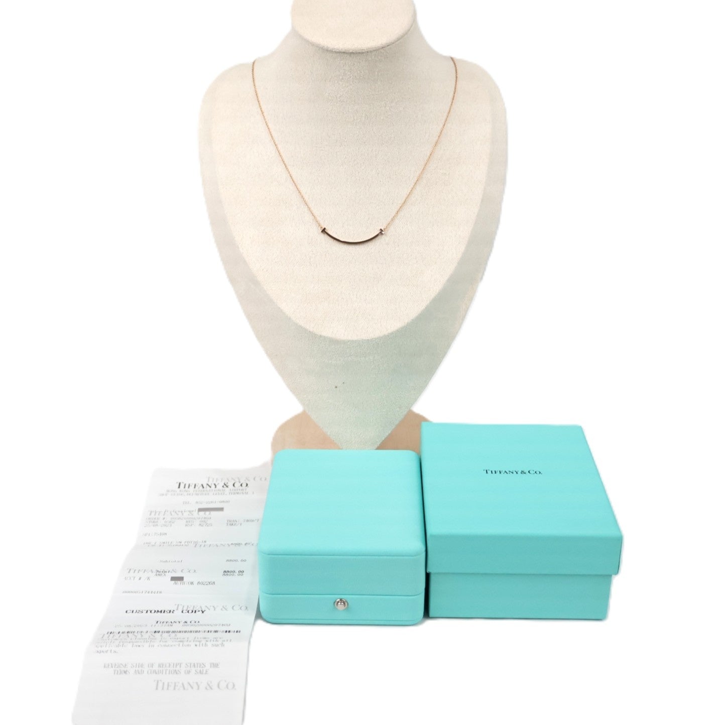 TIFFANY & Co. 60011678 T Smile Small Necklace