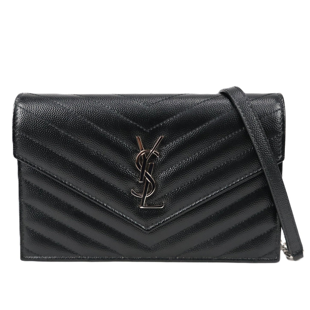 SAINT LAURENT 742920 BOW02 ENVELOPE WALLET ON CHAIN