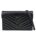 SAINT LAURENT 742920 BOW02 ENVELOPE WALLET ON CHAIN