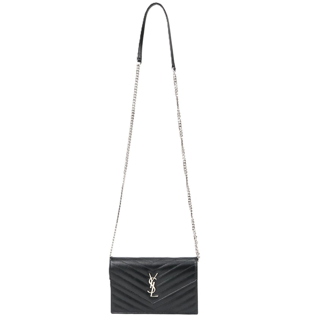 SAINT LAURENT 742920 BOW02 ENVELOPE WALLET ON CHAIN