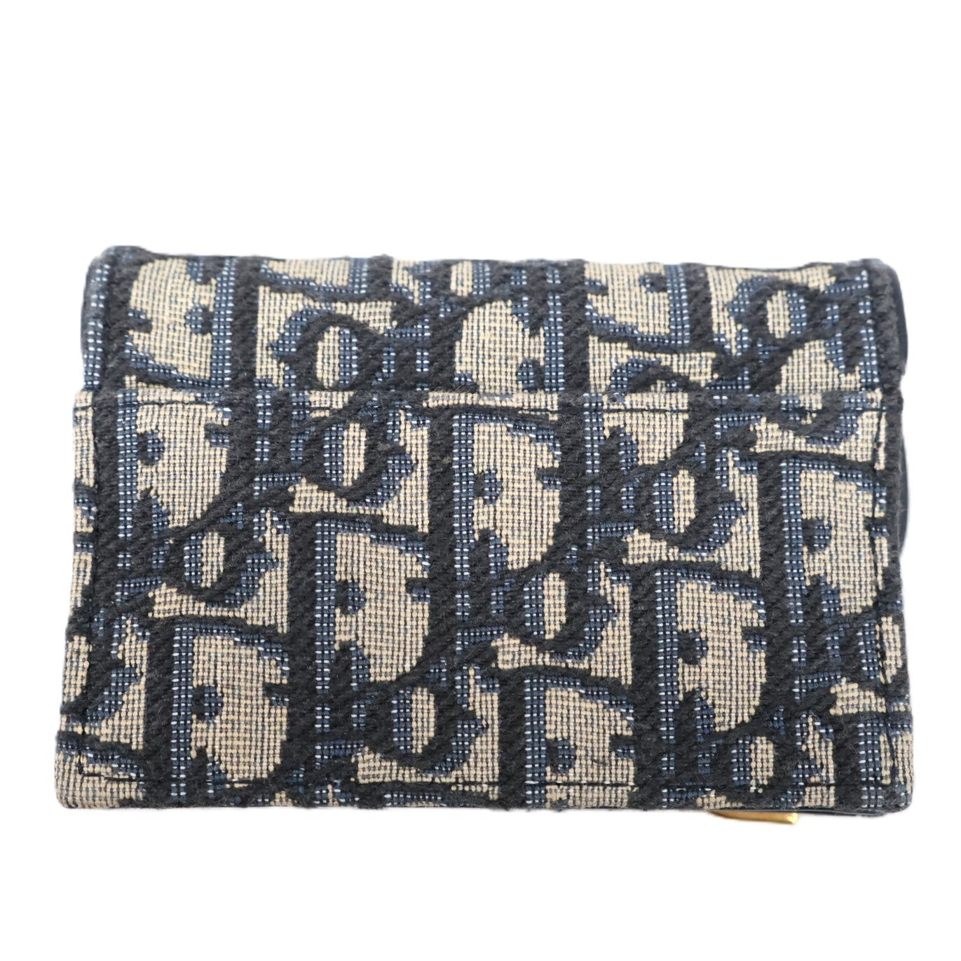 DIOR S5611CTZQ SADDLE BLOOM CARD HOLDER