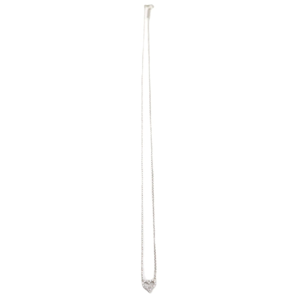 TIFFANY & Co. Diamond Heart Extra Mini Necklace