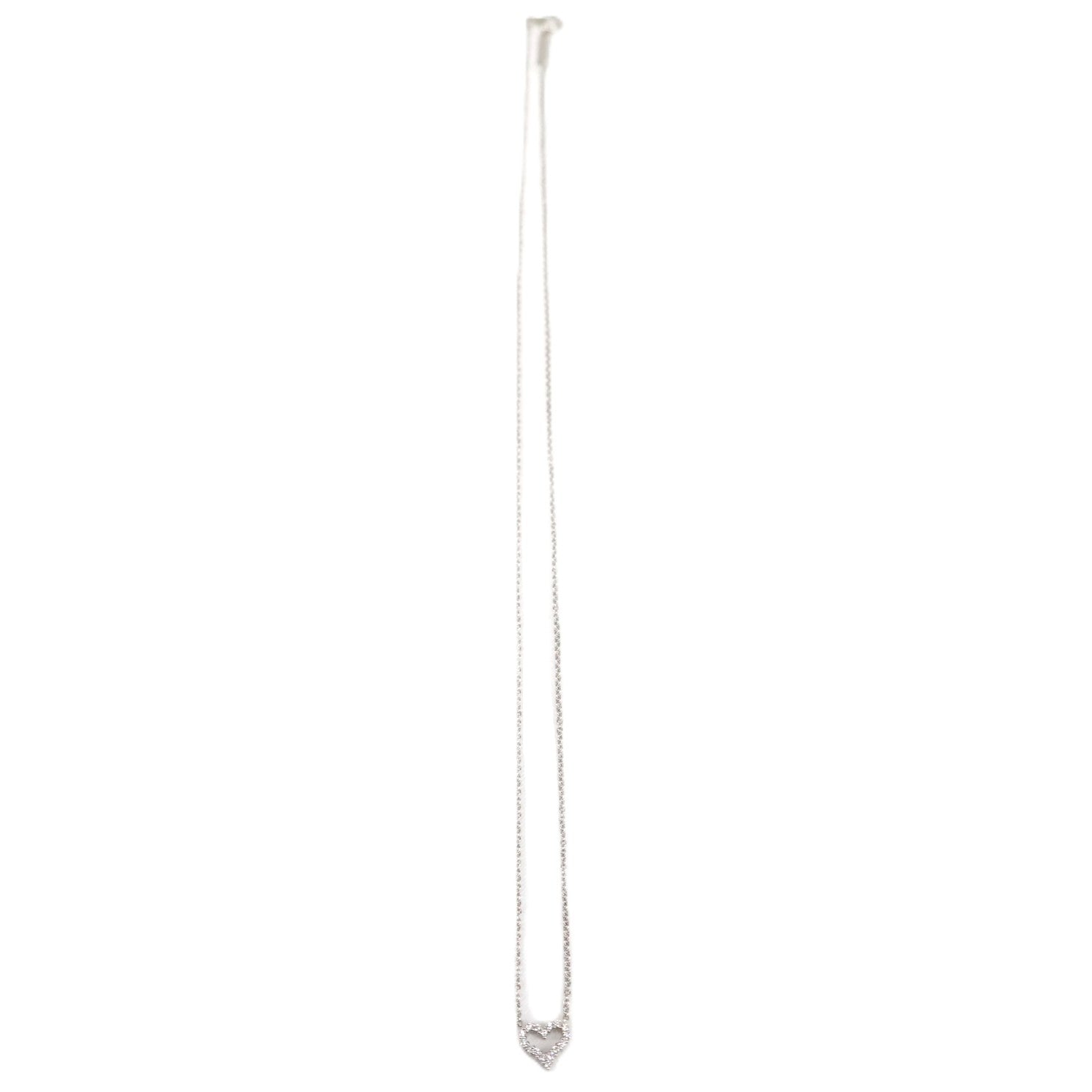 TIFFANY & Co. Diamond Heart Extra Mini Necklace