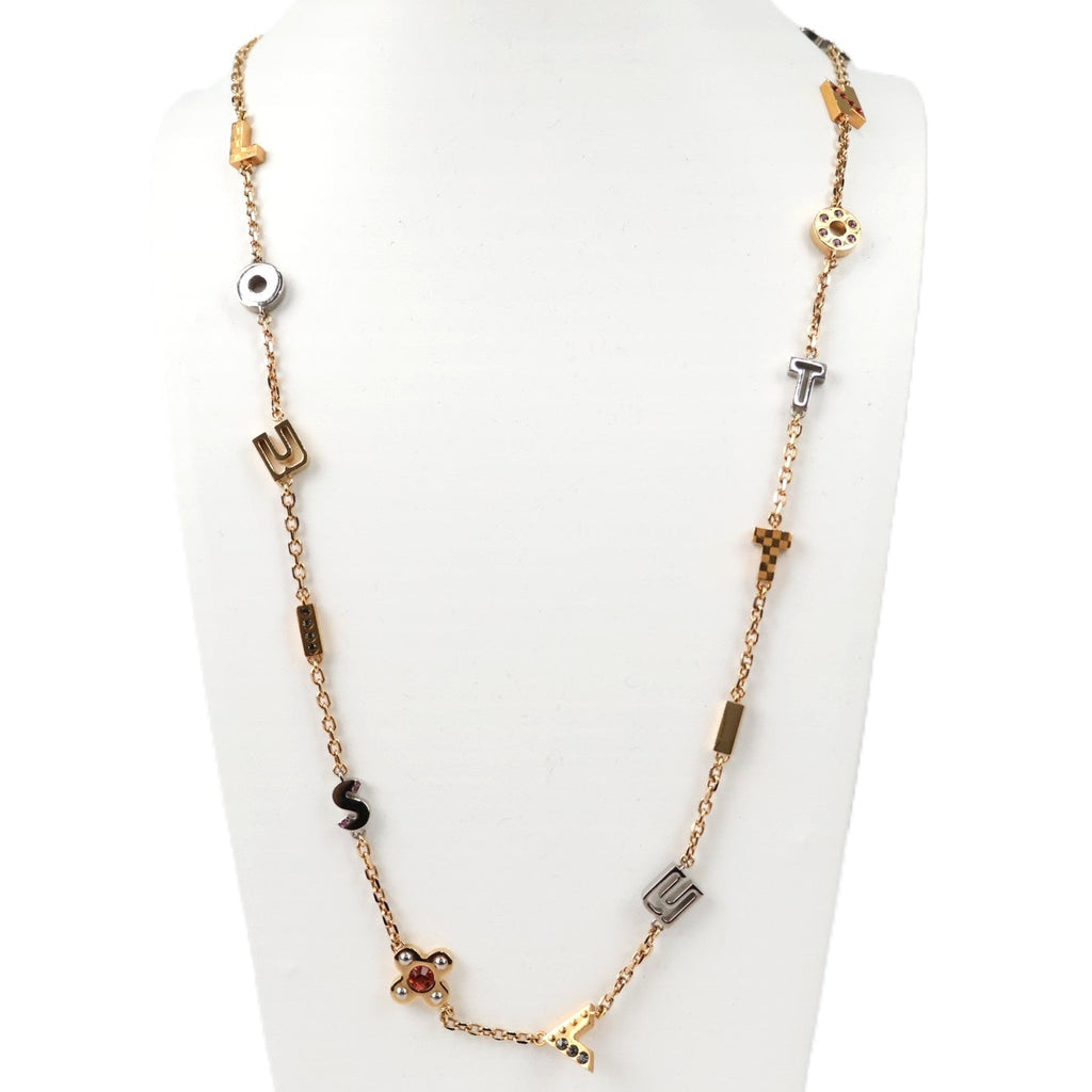 LOUIS VUITTON M67069 SAWTOIR LOVE LETTERS NECKLACE