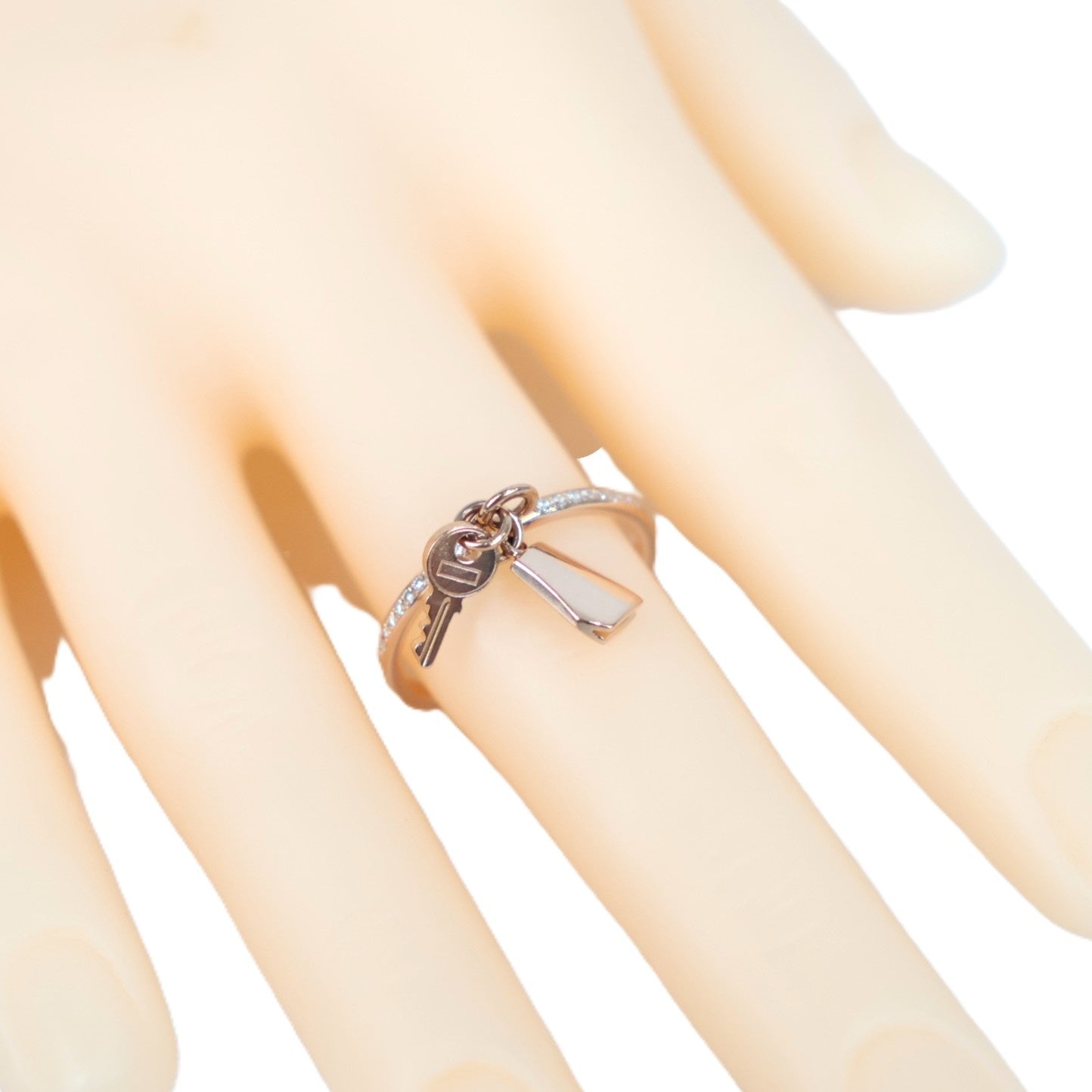 HERMES H220651B Kelly Clochette Small Model #54 Ring