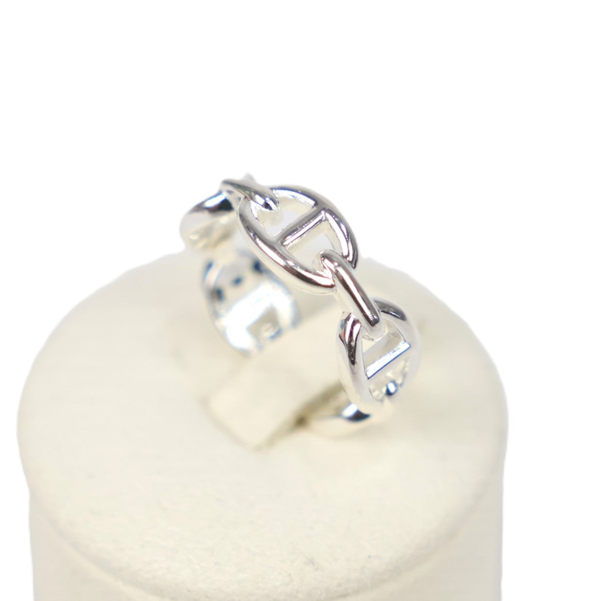 HERMES H109507B Chaine d'Ancre Enchainee Small Model #58 Ring