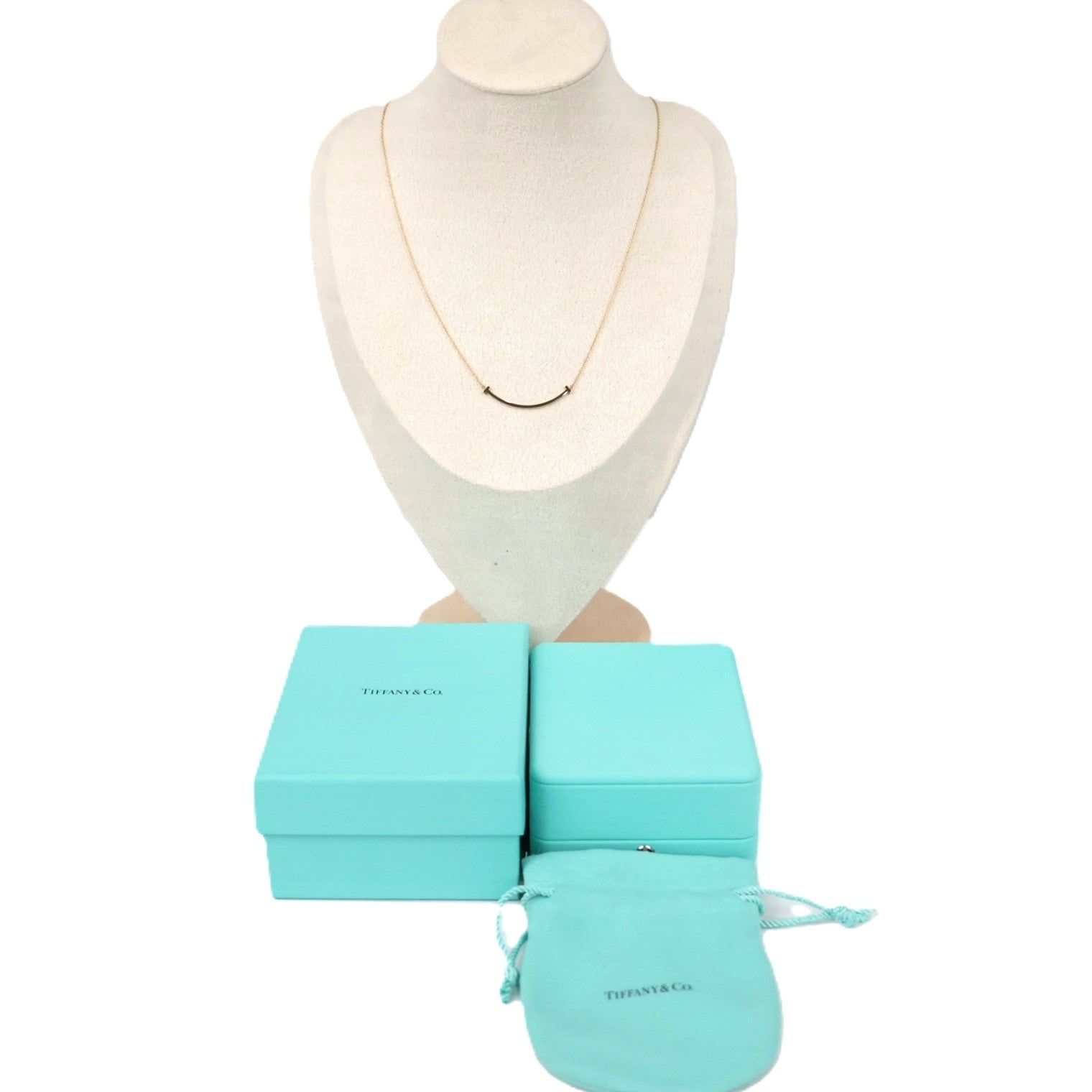 TIFFANY & Co. 60011679 T Smile Small Necklace