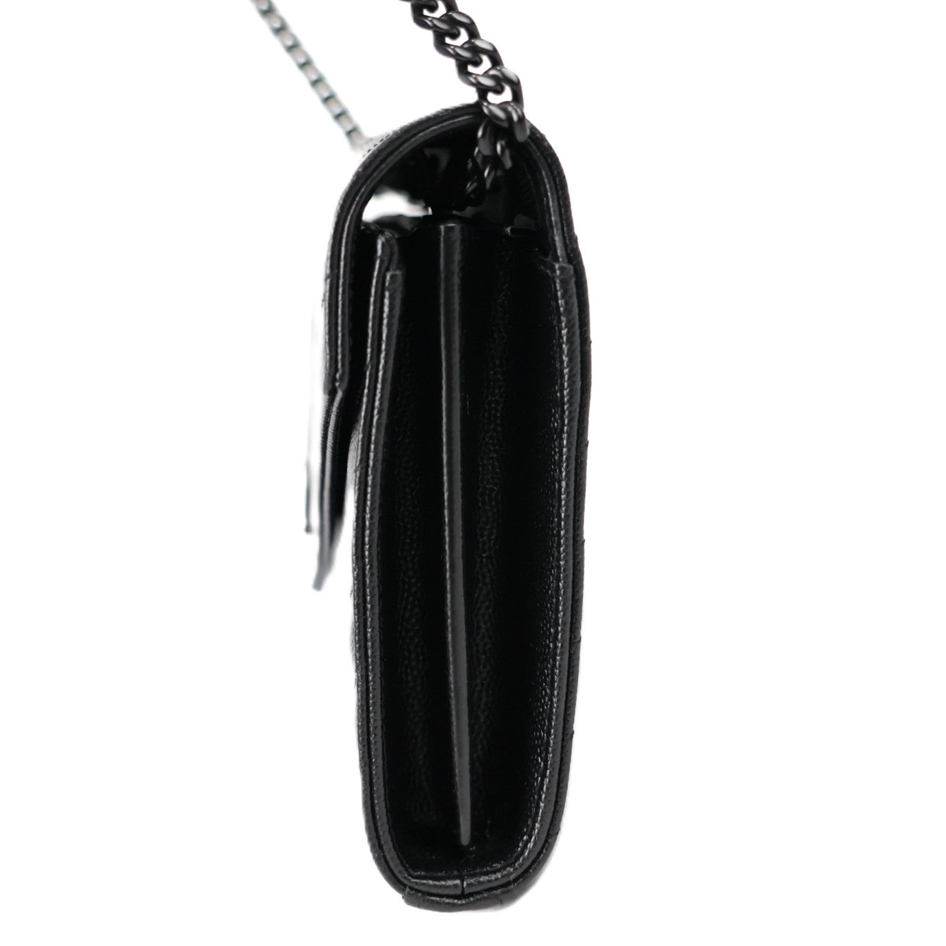 SAINT LAURENT 377828 BOW08 CASSANDRE WALLET ON CHAIN