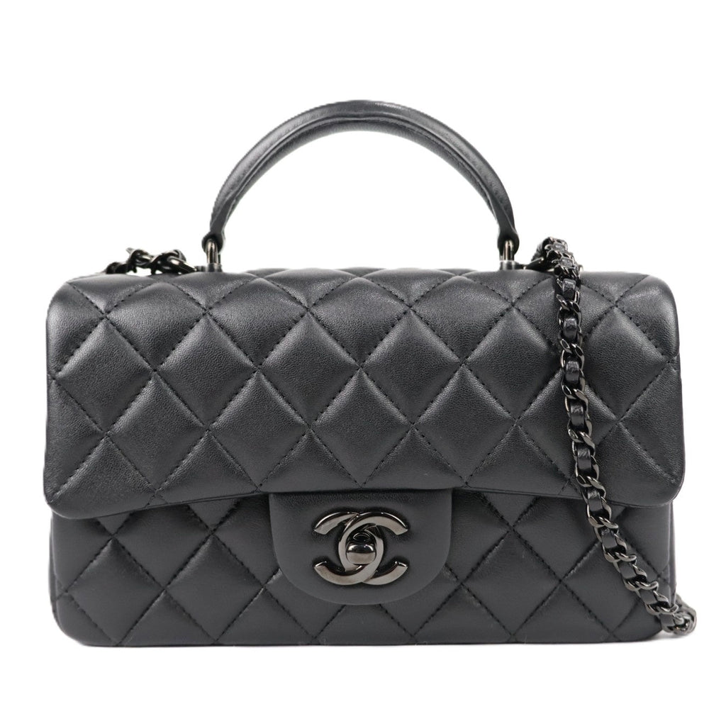 CHANEL AS2431 TOP HANDLE FLAP HANDBAG