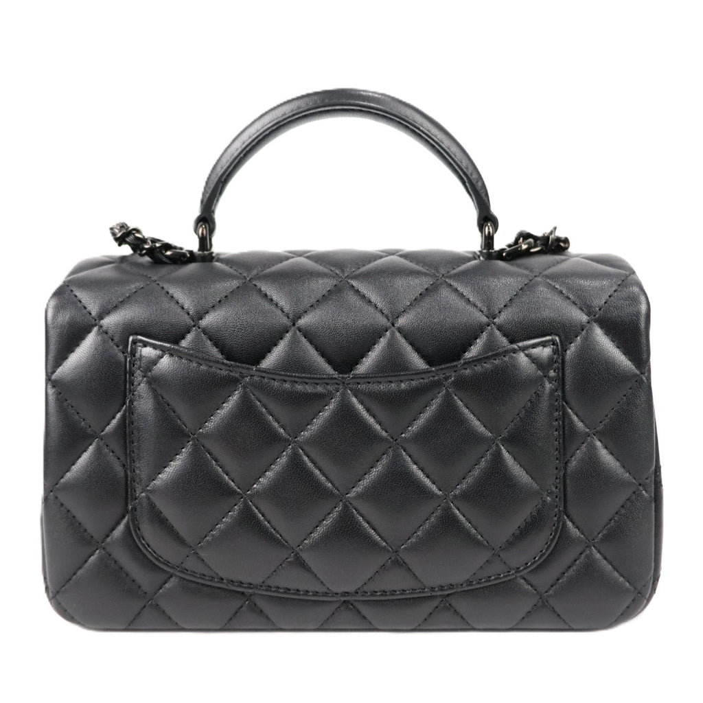 CHANEL AS2431 TOP HANDLE FLAP HANDBAG