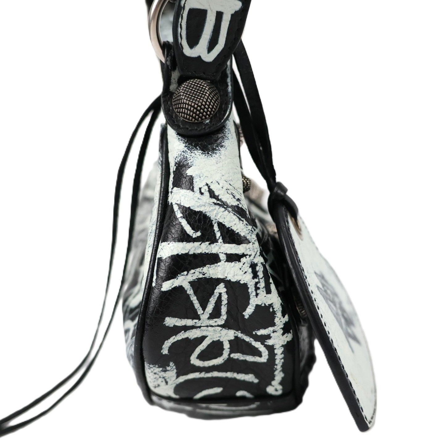 BELENCIAGA 671309 210G6 LE CAGOLE GRAFFITI SHOULDER BAG